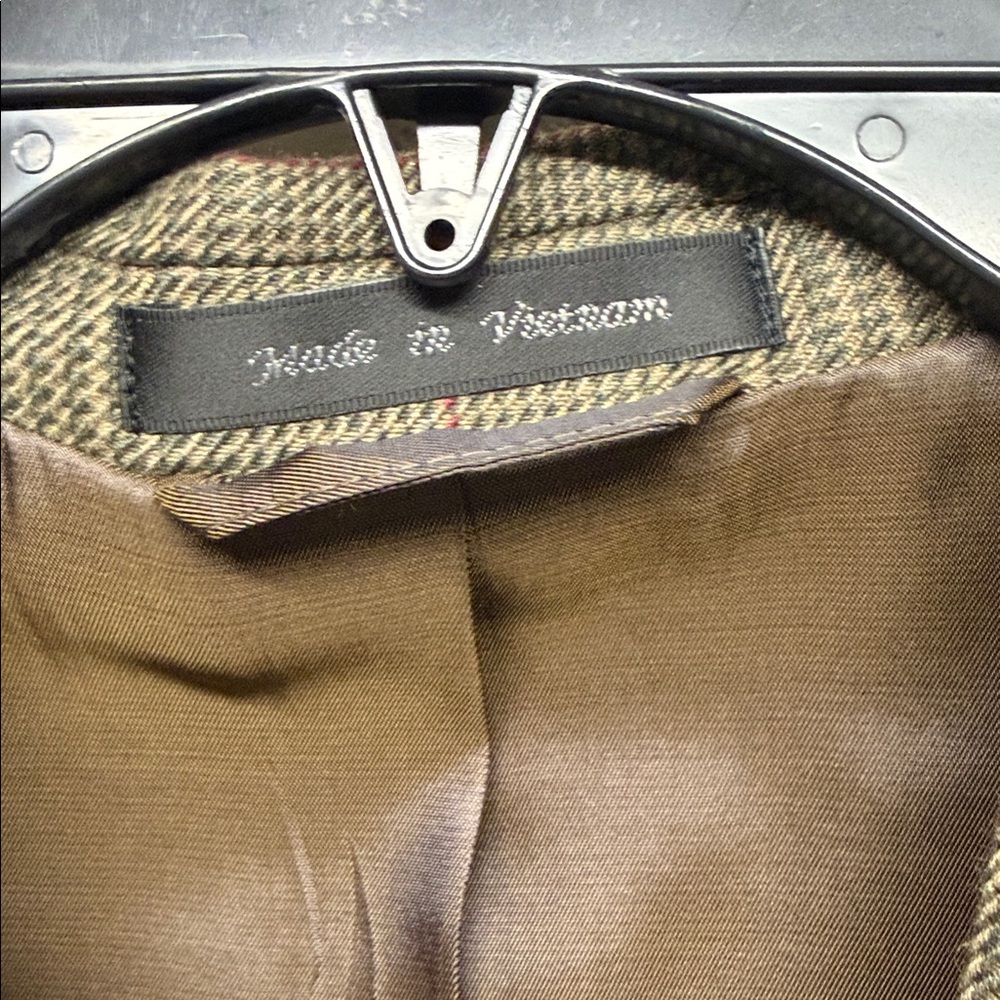 Ralph Lauren Tan and Red Check Blazer Boys Size 16R NWT - Picture 3 of 4